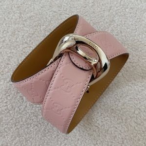 Authentic Gucci Leather Belt _ Pink _ Size 105